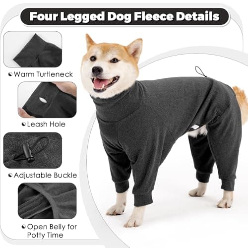 Dotoner Manteau pour Chien à Quatre Pattes Vestes pour Chien Polaire Coupe-Vent Pull Vêtements Chien Manteaux d'hiver pour Chiens de Petite,Taille pour l'intérieur et l'extérieur