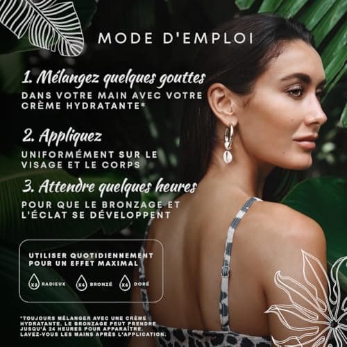 Vera® Gouttes Autobronzantes Visage | DHA & Acide Hyaluronique | Hâle Progressif & Sur-Mesure | Naturel à 99% | Sans Parfum ni Colorants | Conçu pour Peaux Pâles | 30ml | Fabriqué en Allemagne