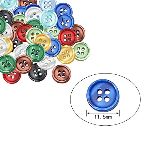 NiacisweBouton a Coudre 250 Pièces Boutons Mercerie Bouton Vetement Rond bouton Boutons Colorés Artisanat Bouton en Résine Bouton Couture pour Couture et Tricot Bricolage Ornement Fait à la Main