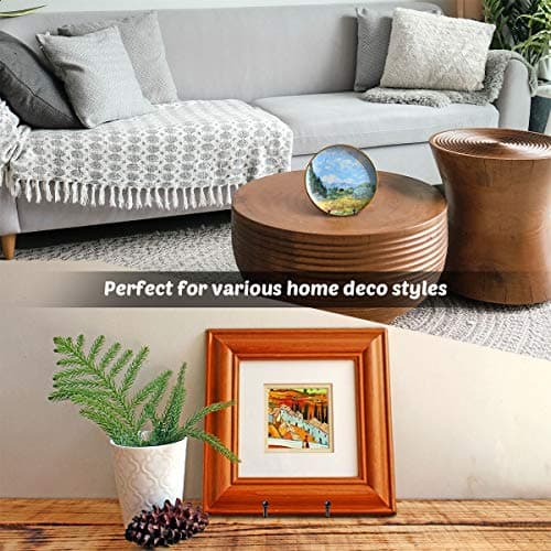 Mocoosy Supports de plaque de 6 pouces pour affichage -Support de plaque 2pcs Support de plaque de chevalet en fer noir Présentoir d'image Supports de cadre en métal pour photo,Plat et Art de table