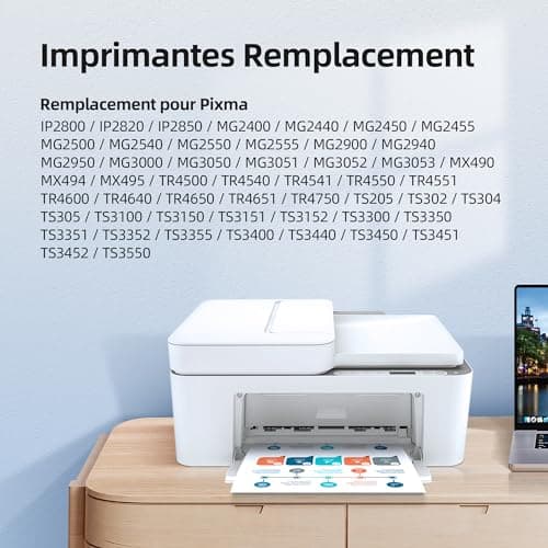 Prodoki PG-545XL CL-546XL Cartouche d'encre Remplacement pour 545 546 Cartouche XL pour Pixma MX495 TS3150 TS3350 TS3151 TS3351 MG2550S MG2555S MG3050 MG2950 MG3051 MG2450 MG2500 TR4550 TR4551