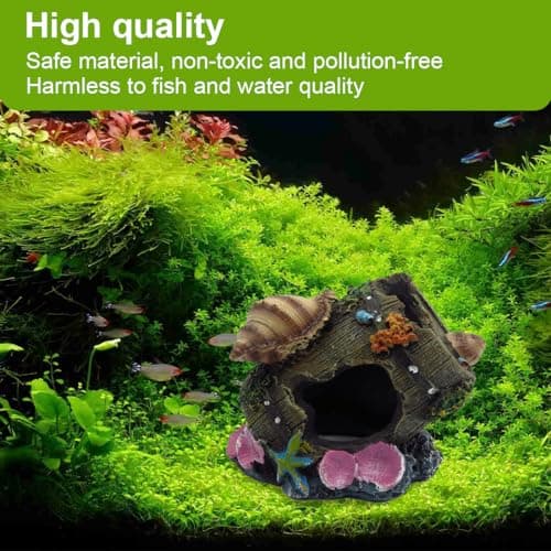 DEZP 1 PCS decoration aquarium décoration pour aquarium accessoire aquarium cachette aquarium Ornement brisé Barrel Cave Aménagement Décoration