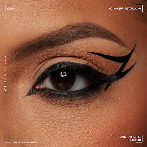 NYX Professional Makeup Eyeliner Feutre Epic Ink Liner, Waterproof, Formule Vegan, Teinte : Black (01)