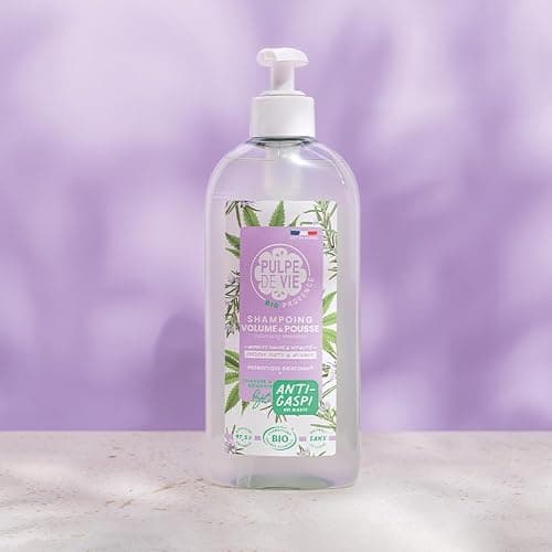 Pulpe de Vie - Shampooing Volume & Pousse Certifié BIO Bob Marl’hair XL 400 ml - Anti-gaspi ! Chanvre - Cheveux Volumineux & Sains - BIO