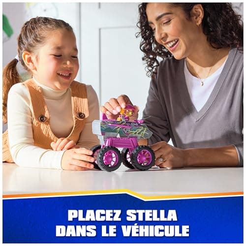 Paw Patrol - Pat Patrouille - Véhicule Figurine Stella Rescue Wheels - Voiture Figurine Pat Patrouille À Collectionner - Avion - Pat Patrouille Jouet - Voiture Enfant - Jouet Enfant 3 Ans et +