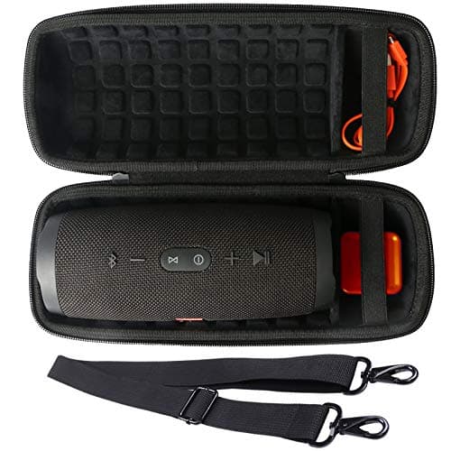 co2CREA Dur Étui de Voyage Rigide Housse Cas pour JBL Charge 4 / JBL Charge 5 Enceinte Bluetooth Portable(boîte Seule)(Noir)
