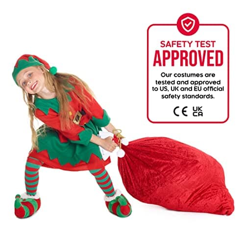 Morph Costume Lutin Enfant, Déguisement Noël, Tenue Lutin Fille, Costume Festif Enfant, L