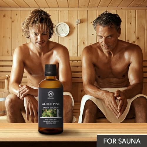 Infusion pour Sauna Pin Alpin 100ml - Huile Essentielle de Pin Alpin & Huile d'Aiguilles de Sapin & Huile d'épicéa - Arôme pour Sauna - Parfum de Conifère - Beauté - Relaxation - Aromathérapie