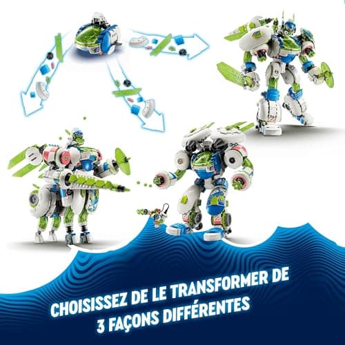 LEGO DREAMZzz 3-en-1 Mateo et Z-Blob, le Robot Chevalier - Set à Construire et à Transformer avec Créatures pour Enfants - Cadeau pour Garçons et Filles à Partir de 10 Ans - Inclut 3 Modes Robot 71485