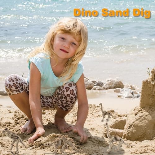 GZqiancang 23 pièces os de Dinosaure, Squelette de Dinosaure de Simulation pour la décoration de gâteaux, Jeux scientifiques, fouilles de Dinosaures et fêtes d'anniversaire de Dinosaures