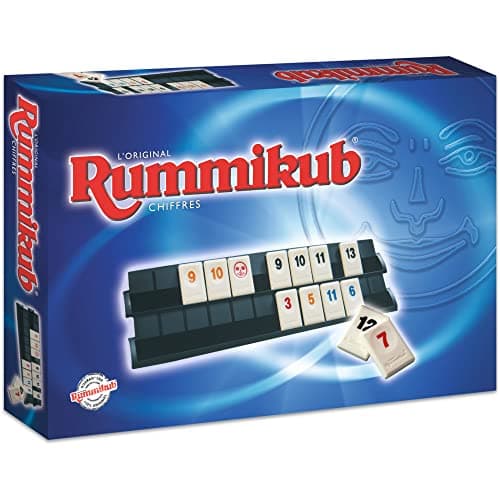 Hasbro Gaming Rummikub Chiffres, Jeu de Société et de Réflexion Multijoueur, pour Les Fans de Jeux Éducatifs et de Numération pour Les Enfants dès 7 Ans, Version Française, Idée Cadeau de Noël