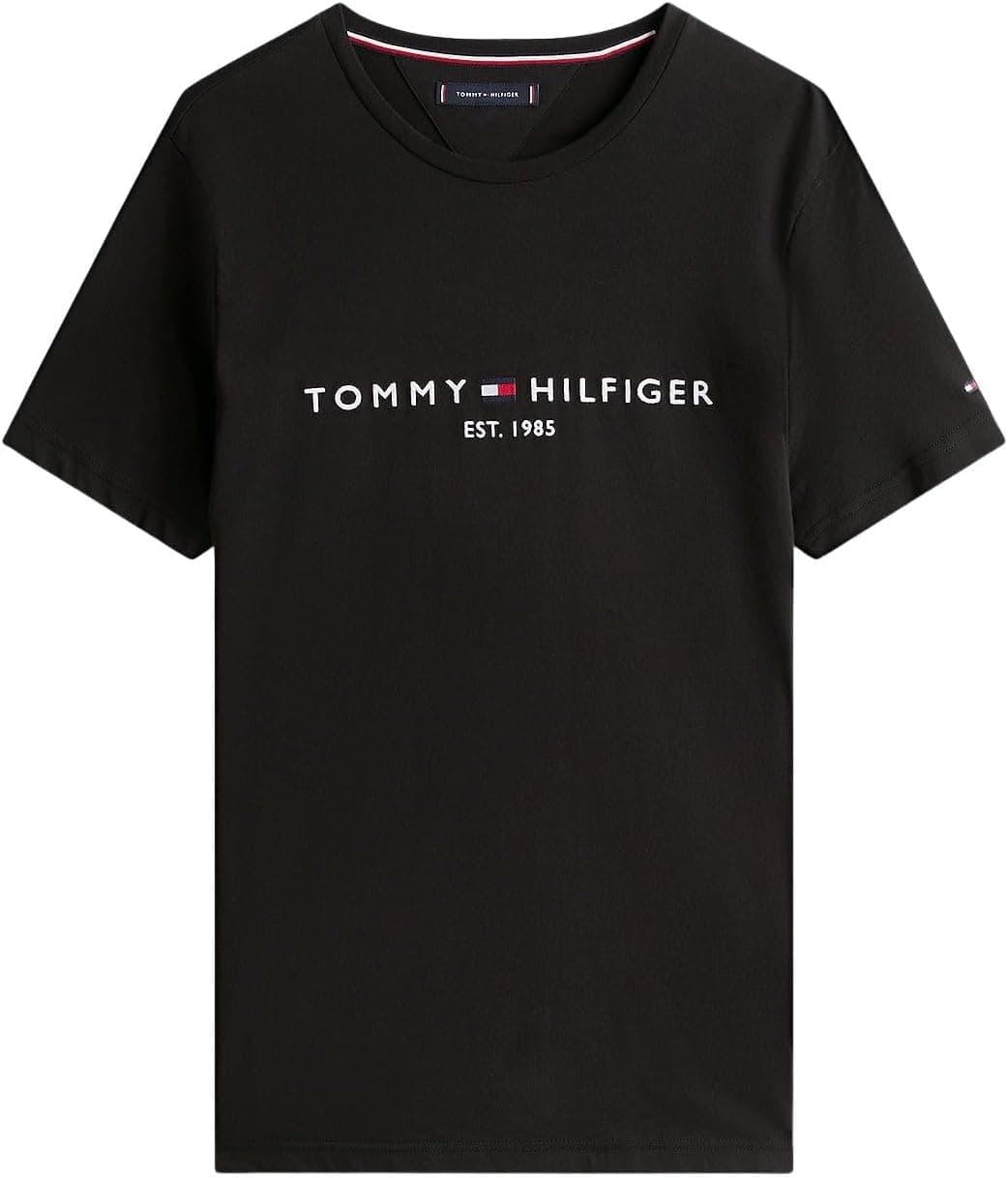 Tommy Hilfiger T-Shirt Manches Courtes Homme Core Tommy Logo Col Ras-du-Cou