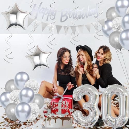 15 ans Décoration anniversaire argent, Décoration anniversaire 15 ans argent, Ballon 15 argent Décoration anniversaire fille, Ballon argent 15 ans anniversaire Décoration garçon fille