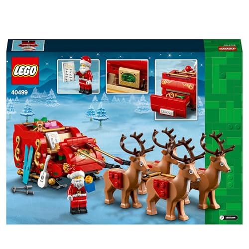 LEGO Le traîneau du Père Noël - Jeu de Construction pour Enfants de 9 Ans et Plus - Décoration de fêtes de Fin d’année - Cadeau de Noël Original pour Filles et garçons 40499