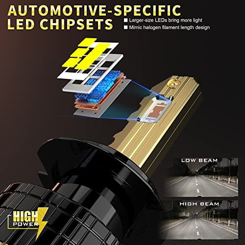 D-Lumina Ampoule H7 LED Voiture Anti Erreur Canbus, 130W 26000LM - Chip CPS 6500K 500% Génial,Ampoules Auto de Rechange pour Lampes Halogènes et Kit Xenon,2 pièces