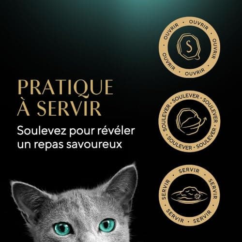 Sheba Sauce Collection Barquettes Nourriture humide pour chat adulte Sélection Mixte 4 variétés 12x85g lot de 6