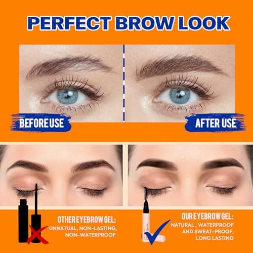 VIOLA HOUSE Gel Sourcils Transparent Fixateur,Imperméable,Savon Transparent,Sourcils Apprivoisés & Définis.27g/0.95oz