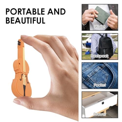 Tissting Clé USB, 64Go en Forme de Violon USB Stockage de Données Disque Flash USB Pen Drive - Stockage Mémoire Externe pour Ordinateur Portable, Ordinateur Personnel(64GB)