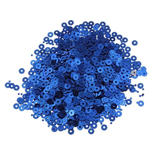 Lot de 12 000 perles rondes à paillettes Ø 4 mm 10 couleurs pour vêtements et bijoux DIY Métallique Bricolage Bombe