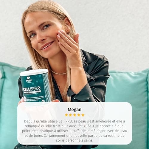 Nature's Finest Cell PRO | Formule Anti-Âge Avancée | Nourrit et rajeunit la peau | Prend en charge la santé et la vitalité cellulaires optimales | Végétalien | Qualité testée par des tiers