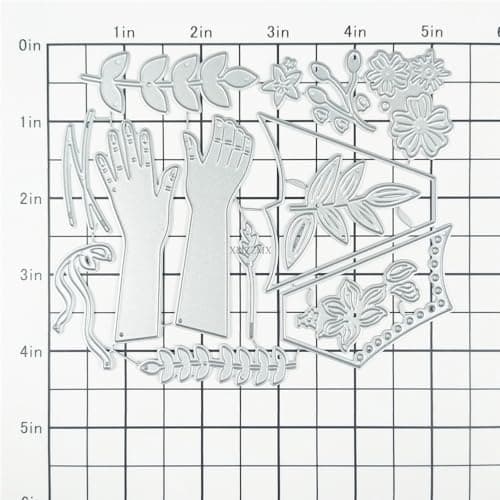 XMZZMX Matrices de découpe en métal pour la Saint-Valentin - Pour la fabrication de cartes, gaufrage en papier, pochettes de rangement, cadres photo, albums photo, scrapbooking, loisirs créatifs