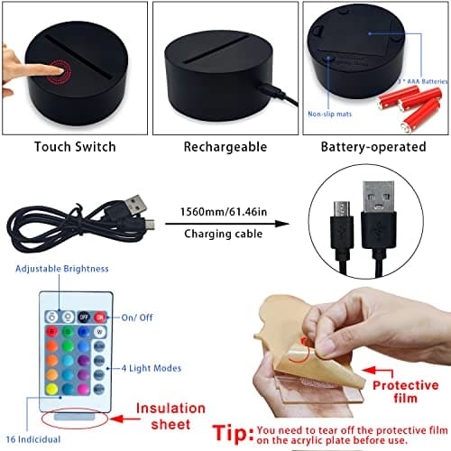 AIRUEEK Foot Veilleuse Enfant, 3d Led Football Lampe De Chevet Enfant 16 Couleurs Changeantes Avec Télécommande, Decoration Chambre Anniversaire Surprise Cadeau Garcon 7.8.9.10-12 Ans