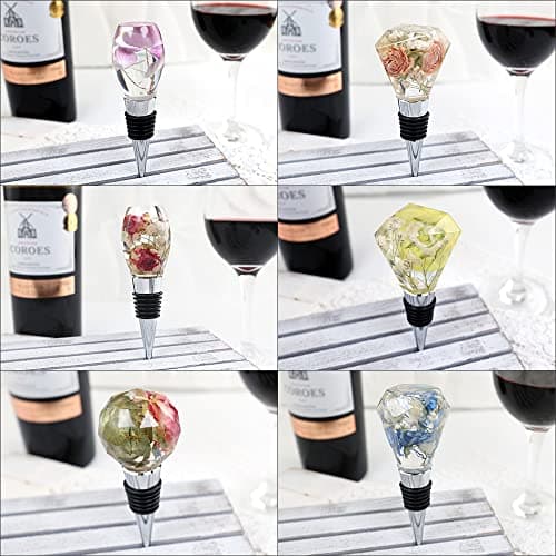 Lot de 5 moules irréguliers en résine pour bouchon de bouteille avec 5 bouchons de bouteille, moules en résine époxy cristal, faciles à démouler, pour la fabrication de cadeaux, les travaux manuels