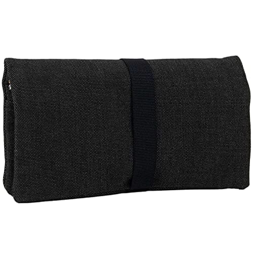 Blague à tabac à rouler hydrofuge - Pochette à tabac 30/50 g avec compartiments pour Feuilles, Filtres et Briquet (Fermeture jaune)