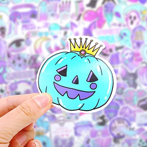 Huaxintoys Gothiques Autocollants Graffiti Vinyle Stickers, Autocollant Gothiques Déco pour Ordinateur Portable, Valises, Moto, Skateboard, Voiture (100 pièces)