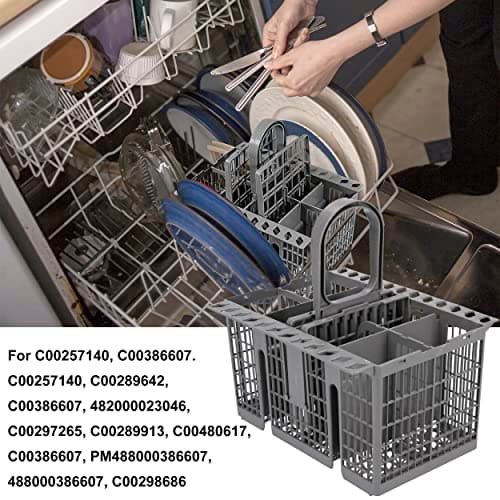 Italdos - Universel|Grand espace Panier à couverts pour lave-vaisselle Hotpoint 99673-8729, C00257140, C00386607 Gris