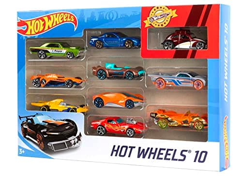 Hot Wheels Coffret de 10 Véhicules (Modèles Variables)