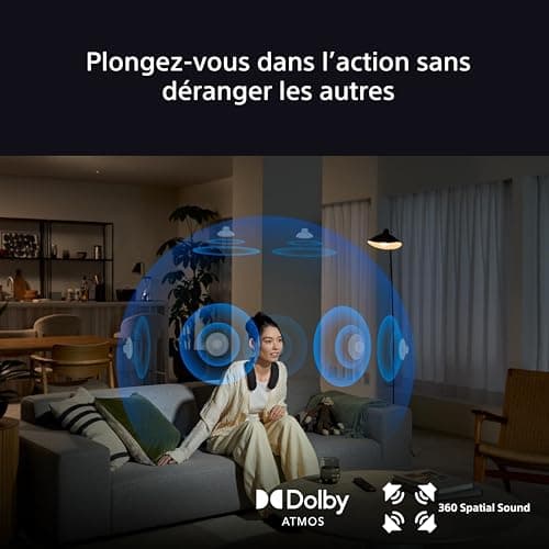 Sony BRAVIA Theatre U – Enceinte Tour de Cou sans Fil Dolby Atmos®, Bluetooth®, Connexion Multi-Points, Fonctions Gaming PS5, 360 Spatial Sound Personaliser, HT-AN7