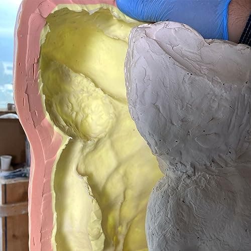 Caoutchouc de Silicone pour sculpteurs R Sculpt, à Deux Composants et Facile à Utiliser, Copie Tous Les détails Fins et est Compatible avec Les résines, Le plâtre, Le béton et d'autre (3 kg)