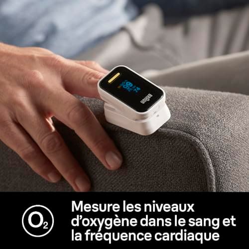 Braun Oxymètre de pouls 1 | Moniteur précis d’oxygène sanguin au doigt | Utilisation simple pour usage domestique | BPCO, pneumonie ou apnée du sommeil | Idéal pour les athlètes| YK-81CEU