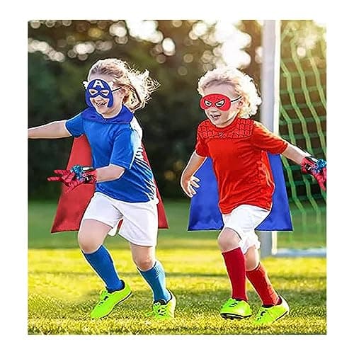 PTBWS Lot de 2 Gant de Lanceur Spiderman, Spiderman Launcher Gant de Cosplay en Plastique,Jouets de Poignet Lanceur de héros, Lanceur d'araignée Jouets éducatifs pour Enfants (B)