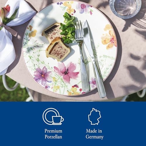 Villeroy & Boch 1041002620 Assiette Plate, Porcelaine, Blanc/Multicolore