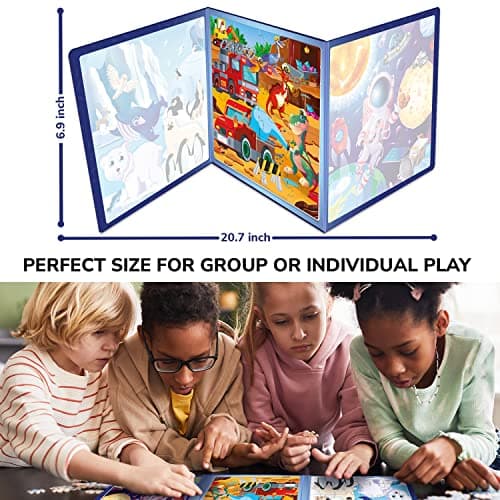 QUOKKA Puzzle Magnétique pour Enfants de 2 à 3 Ans - Jeux Magnétiques de 3 à 5 Ans - Jeux de Voyage Livre Magnétique de 4 à 6 Ans - 24 pièces Puzzle Magnétique Dinosaure Animale - Cadeau magnétique