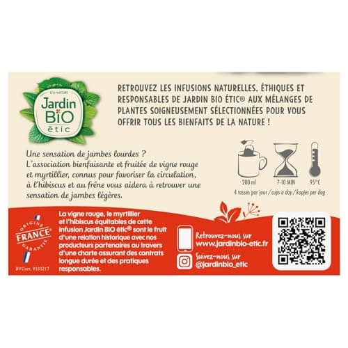 Jardin BiO étic - Infusion Circulation