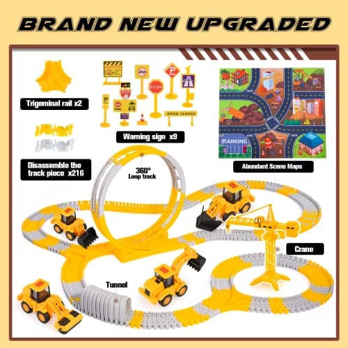Adeokay Circuit Voiture Enfant 3 4 5 6 7 8 Ans, Jouet Enfant 3 4 5 6 7 8 Ans Circuit Voiture Electrique Cadeau Enfant 3-8 Ans Train Electrique Enfant Jouet Garcon 3-8 Ans Jeux Educatif 3-8 Ans