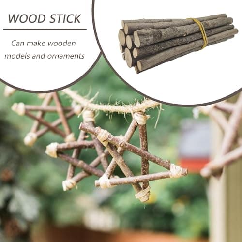 ZAHD 14 Pièces Branches de Bois Flotté Naturel Bâtons Rustique Pièces Artisanat Bois Bricolage Bâtonnet Rond en Bois pour Loisir Flotté Bois Morceaux Pour Bricolage Artisanat Accessoires Photo Projets