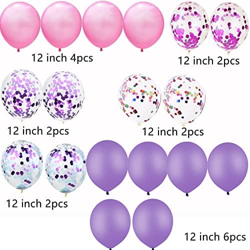 Ballons 18e anniversaire décoration fille ballon violet 18 ans décoration d'anniversaire fille Happy Birthday 18 anniversaire décoration fille ballon
