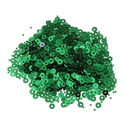 Lot de 12 000 perles rondes à paillettes Ø 4 mm 10 couleurs pour vêtements et bijoux DIY Métallique Bricolage Bombe
