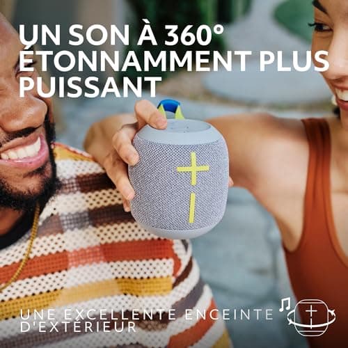 Ultimate Ears WONDERBOOM 4, Enceinte Bluetooth Portable et étanche avec de puissantes Basses et Un Son à 360 degrés, Enceinte Flottante étanche à la poussière d’Une portée de 40 m - Bleu