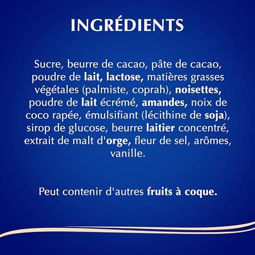 Lindt - Napolitains SWISS PREMIUM CHOCOLATE - Mix de Chocolats Lait-Noisettes, Lait-éclats de Nougat, Blanc-éclats de Nougat, LINDOR Lait, Noir Pointe de Sel, Lait Noix de Coco - Idéal pour Noël, 500g