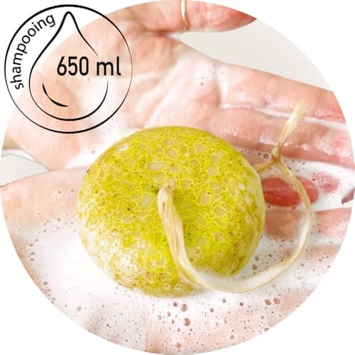 Senso Naturale Shampoing Solide Illuminant Éclaircissant Écologique pour Cheveux Ternes avec Camomille, Curcuma et Citron, Éclaircit de Reflets Dorés 100% Naturel et Vegan, ph 4.5-5.5