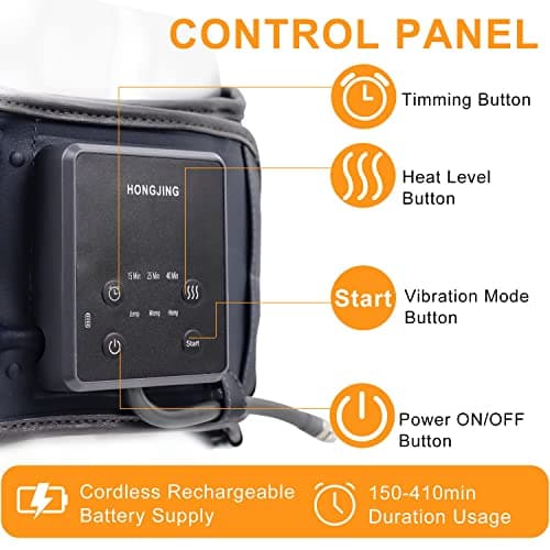 HONGJING Ceinture de décompression dorsale avec chauffage et massage pour un soulagement instantané des douleurs dorsales - Ceinture de soutien dorsal gonflable, taille unique pour les tailles 29-49