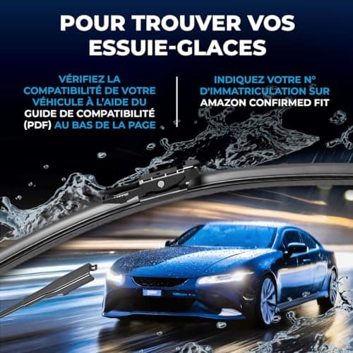 VALEO Silencio Essuie-glace - VF426 - Kit de Balais d'Essuie-glace Plat d'Origine de Haute performance, Visibilité Supérieure sur la Route 650mm/400mm - Avant - Lot de 2 Essuie-glaces - 574375