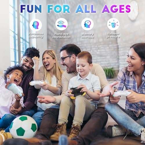 YouJabz Fidget Toys pour Adultes , Amélioré Pop Game Jeu électronique Anxiety Toy Jouet Autisme pour Enfants, Mini Console de Jeu Portable pour Les déplacements Pop Lumineux Enfant, Cadeaux de Noël