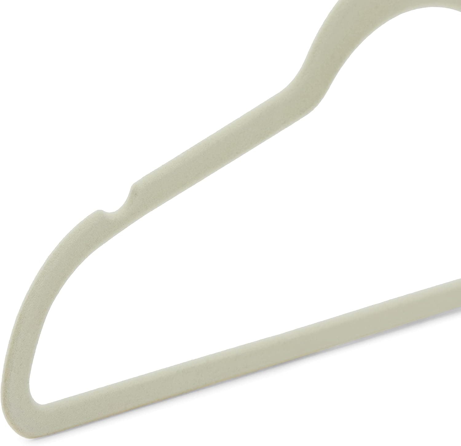 Amazon Basics Lot de 50 cintres en velours pour costumes Ivoire