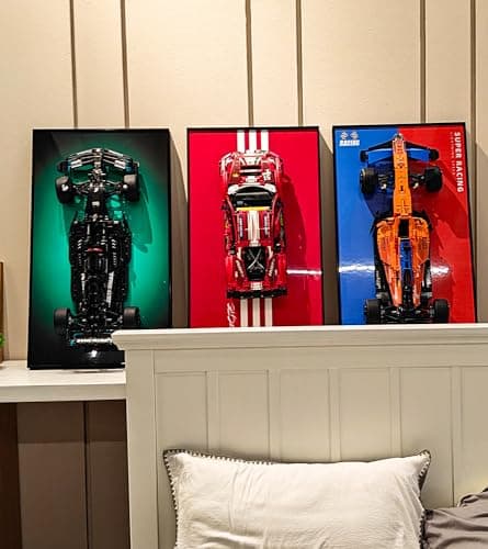 WETCEAOM Cadre pour Lego Technic McLaren Formula 1 42141, Tableau d'affichage mural pour Lego les amateurs, taille : 75x45 cm(sans modèle)